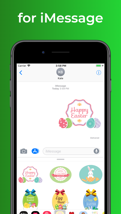 Screenshot #3 pour Happy Easter stickers & emoji