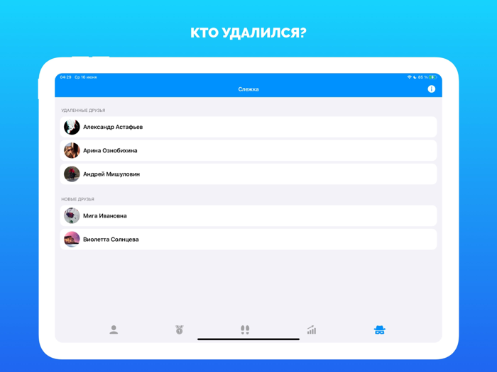 Гости из ВКонтакте -Статистика