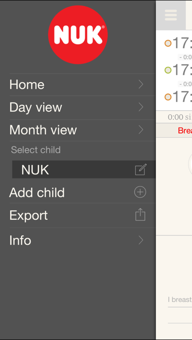 Breastfeeding Calendar Screenshot
