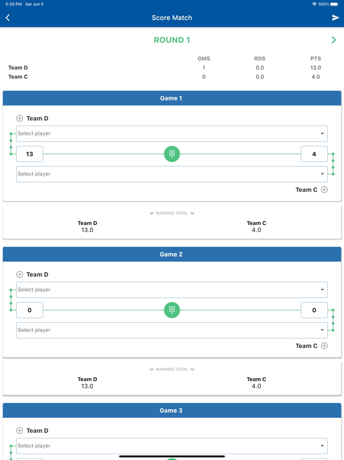 BCAPL Scoring App