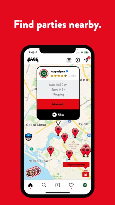 Rage - Parties Near You Screenshot