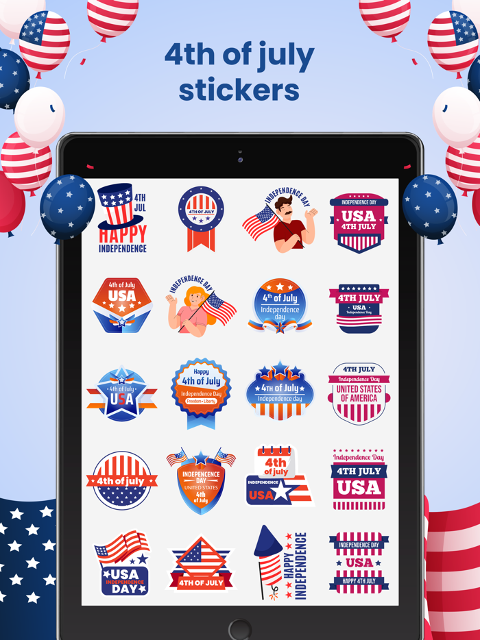 4th July Stickers