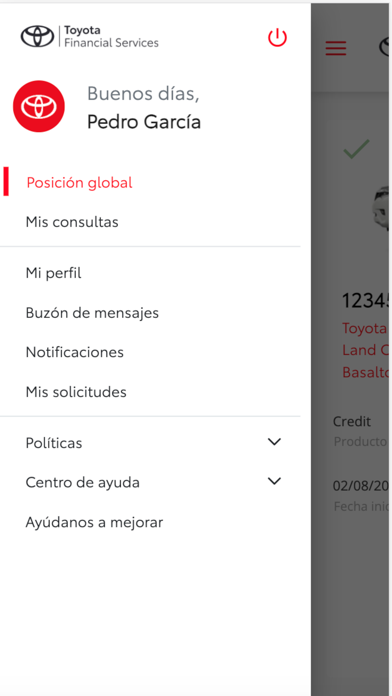 Mi Banco Toyota Screenshot