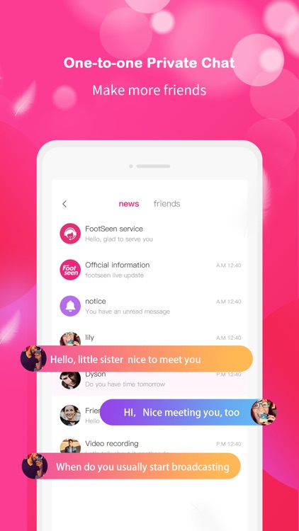 Footseen-Live chat community