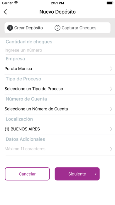 Depósito Remoto Empresas Screenshot