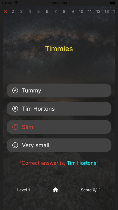 Canadian Slang Quiz Screenshot