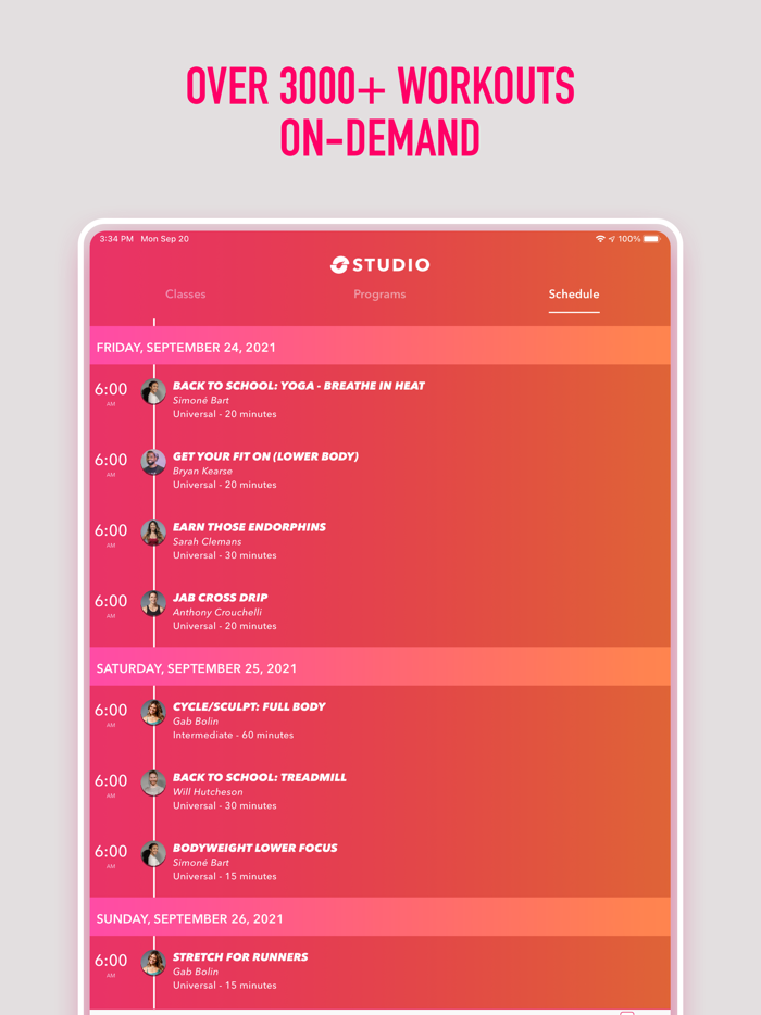 STUDIO At Home Workouts