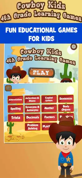 Game screenshot Cowboy Grade 4 Learning Games mod apk