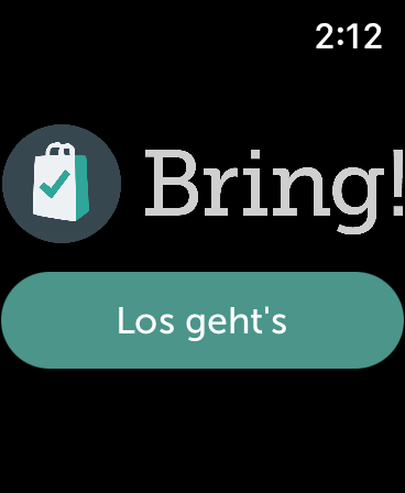 Bring! Einkaufsliste