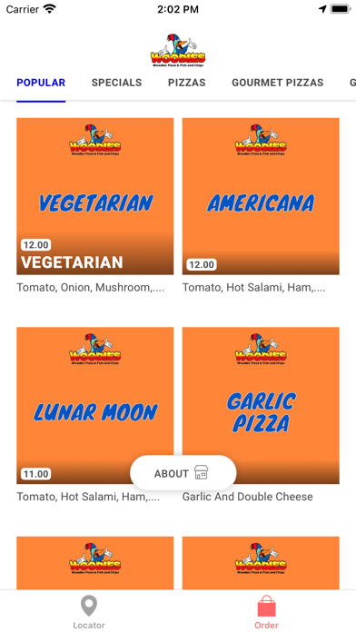 Woodies Pizza & Fish And Chips Screenshot