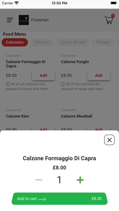 Pizzaman Market Harborough Screenshot