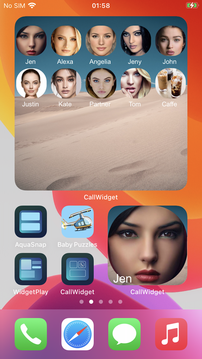 Speed Dial Widget - Quick Call