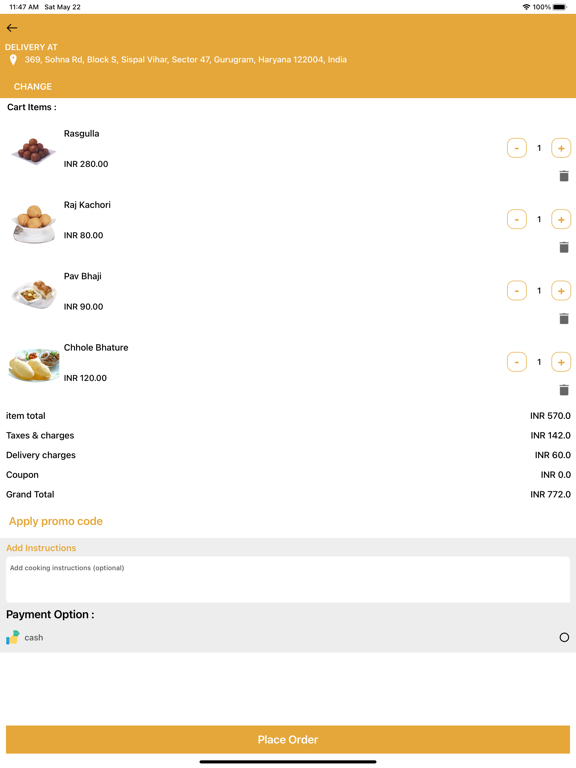 Screenshot #6 pour Apporio Food Delivery