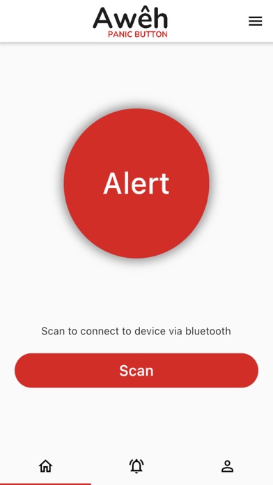 Awêh Panic Button Screenshot