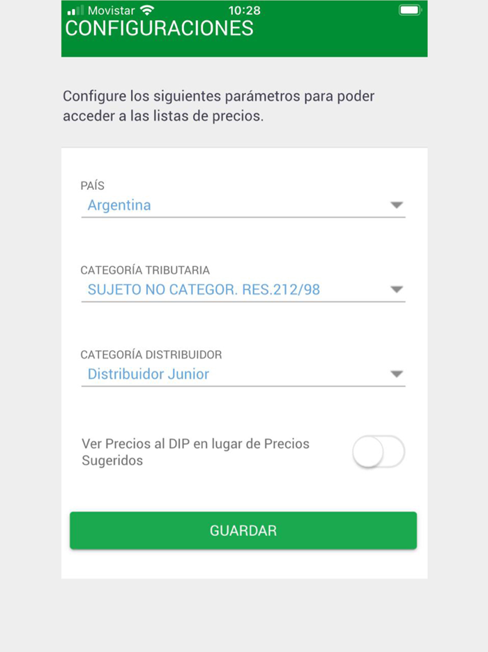 Lista de precios PSA