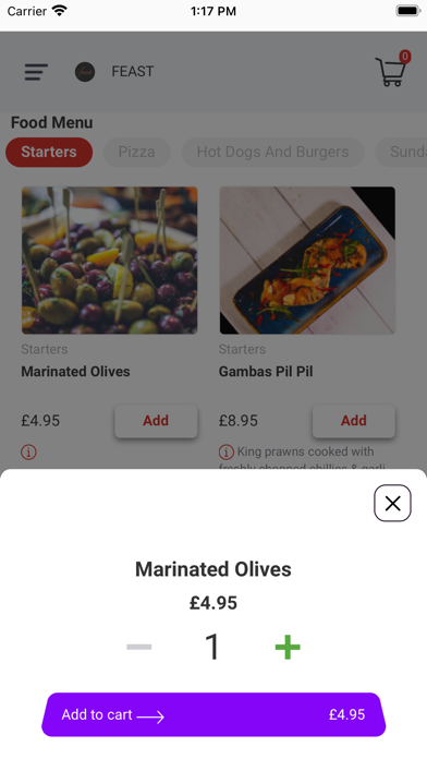 Feast Restaurant Screenshot