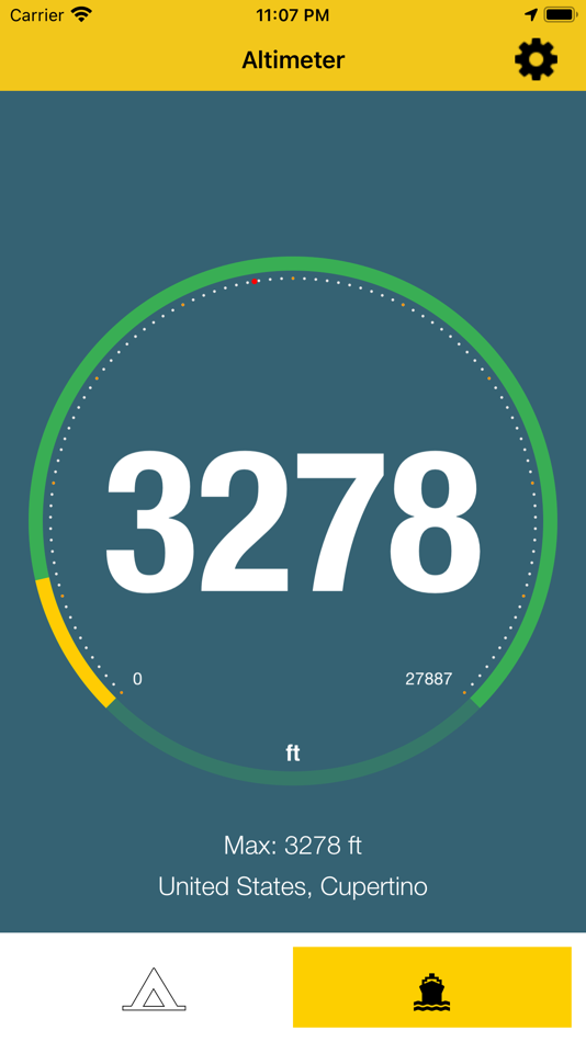 #1. Alti-meter (iOS) 由: albertopasca.it