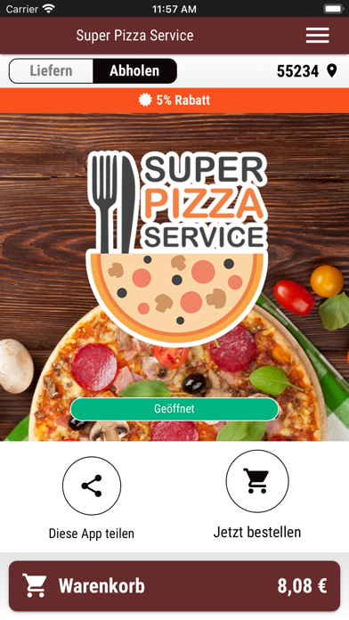 Super Pizza Lieferservice Screenshot