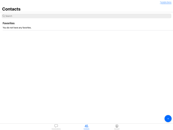 Tel-A-Friend SMS iPad screenshot 1 - Business app