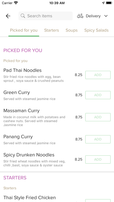 Nisas Thai Kitchen Screenshot