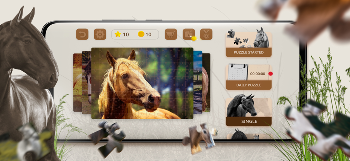 Jigsaw Puzzle Horses Edition