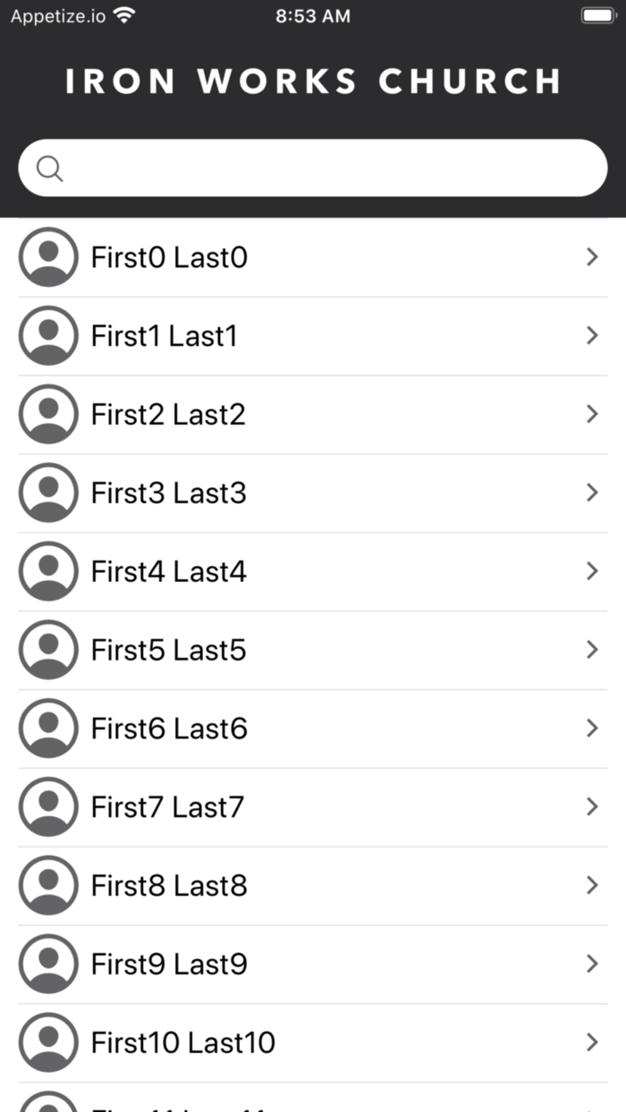 Iron Works Church Directory