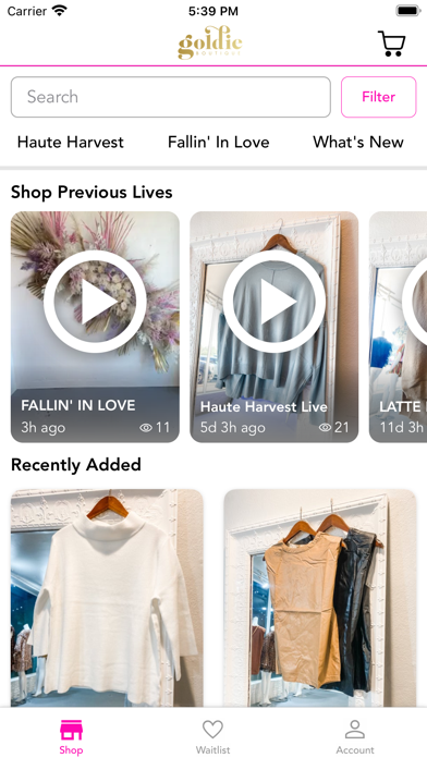 Goldie Boutique Screenshot