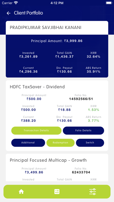 MH MUTUAL FUND Screenshot
