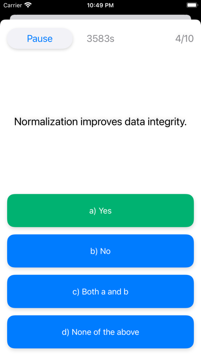 DP-900 Practice Exam Screenshot