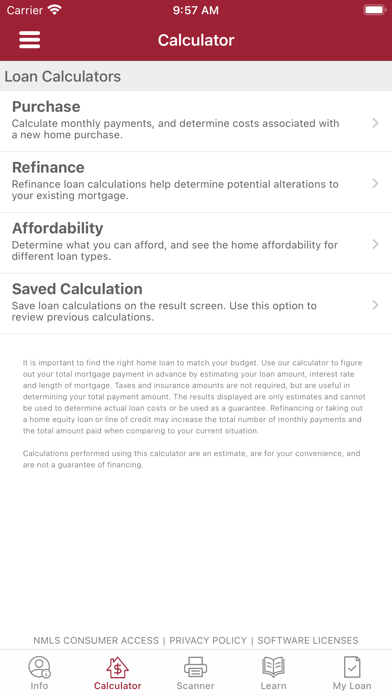 State Bank Spencer Mortgage Screenshot