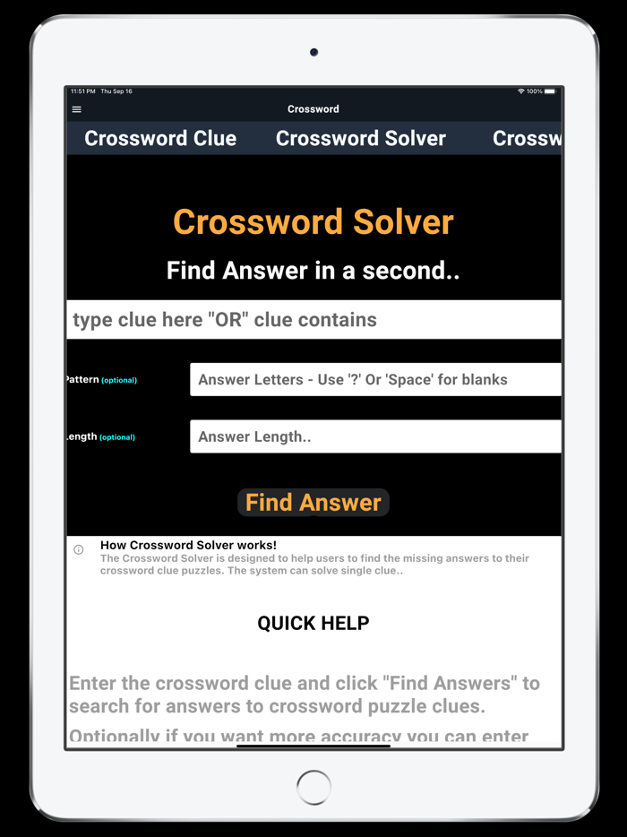 Anagram Crossword Solver