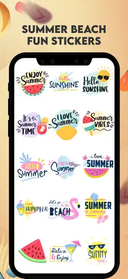 Game screenshot Summer Beach Fun Stickers apk
