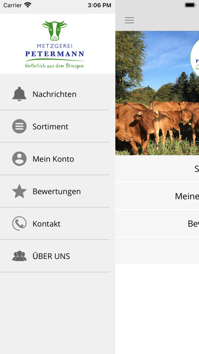 Metzgerei Petermann Screenshot
