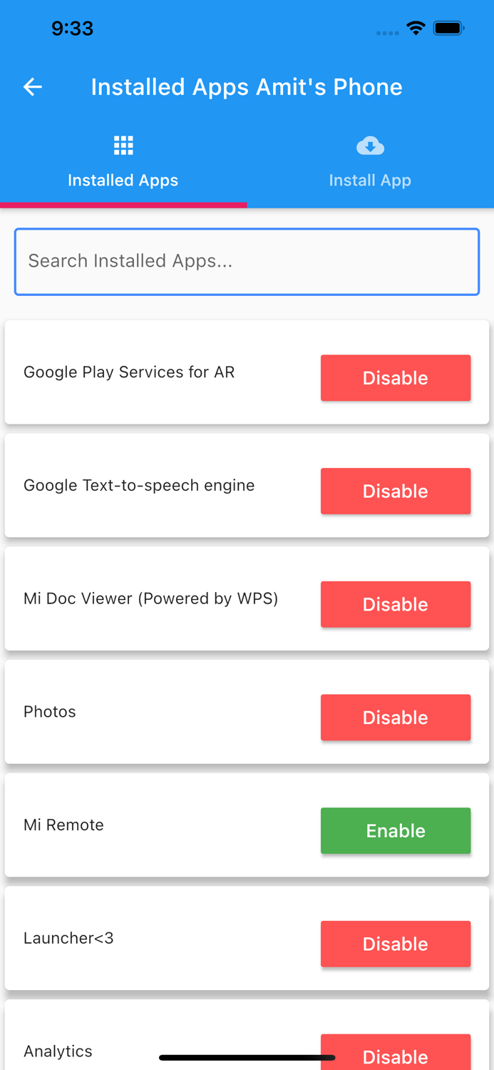 Clean Phone  Parent App