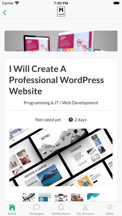 Xsell - Freelance Services Screenshot