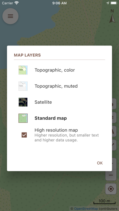 Shelter Map (Vindskyddskartan) Screenshot