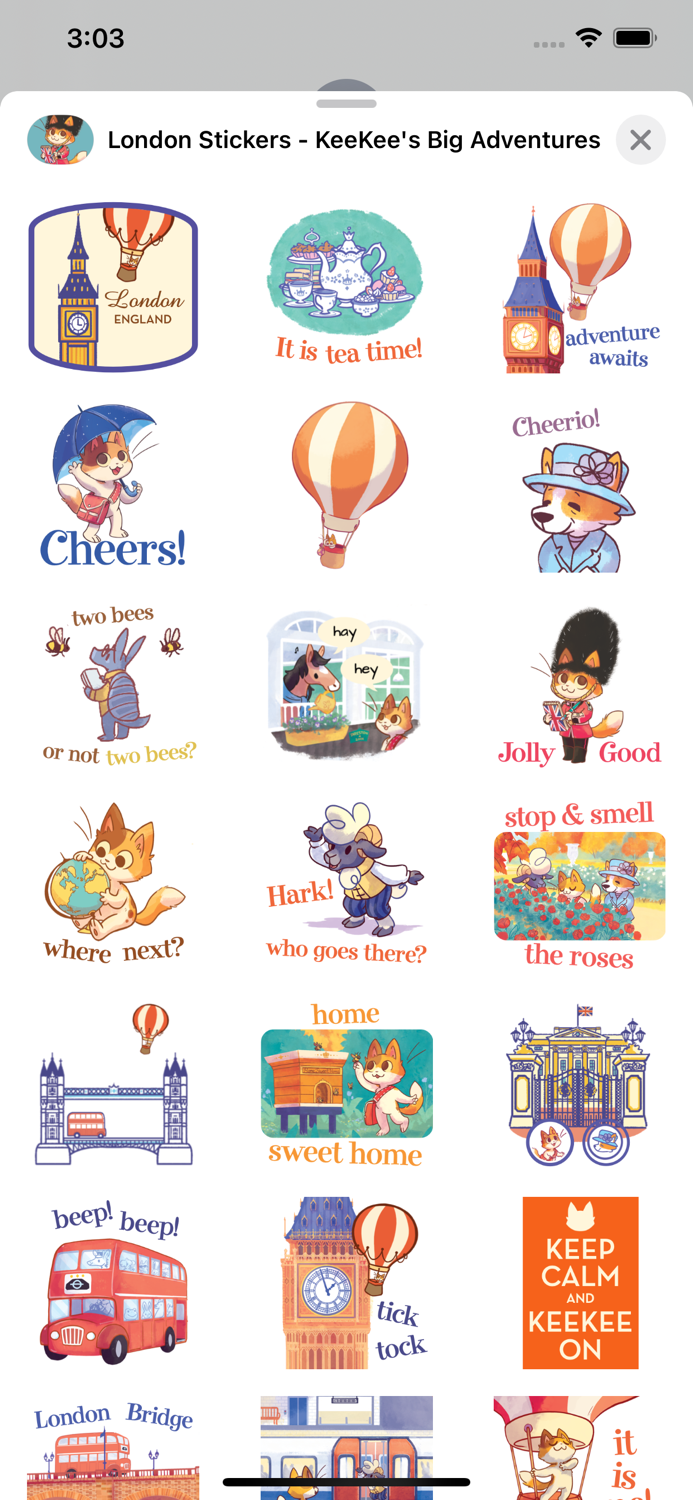 KeeKee London Stickers