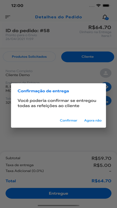 Now Delivery - Entregadores Screenshot