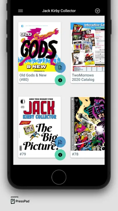 Jack Kirby Collector iPhone Screenshot 1