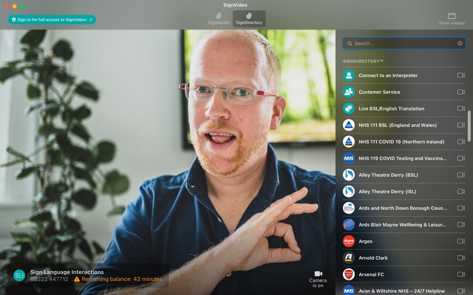 #2. SignVideo® (macOS) Podle: Sorenson Communications, Inc.