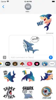 big shark stickers iphone screenshot 1