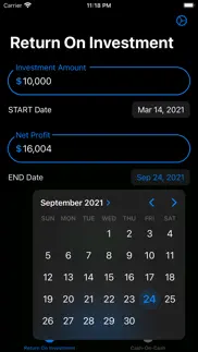 roi calculator cash evaluation iphone screenshot 4