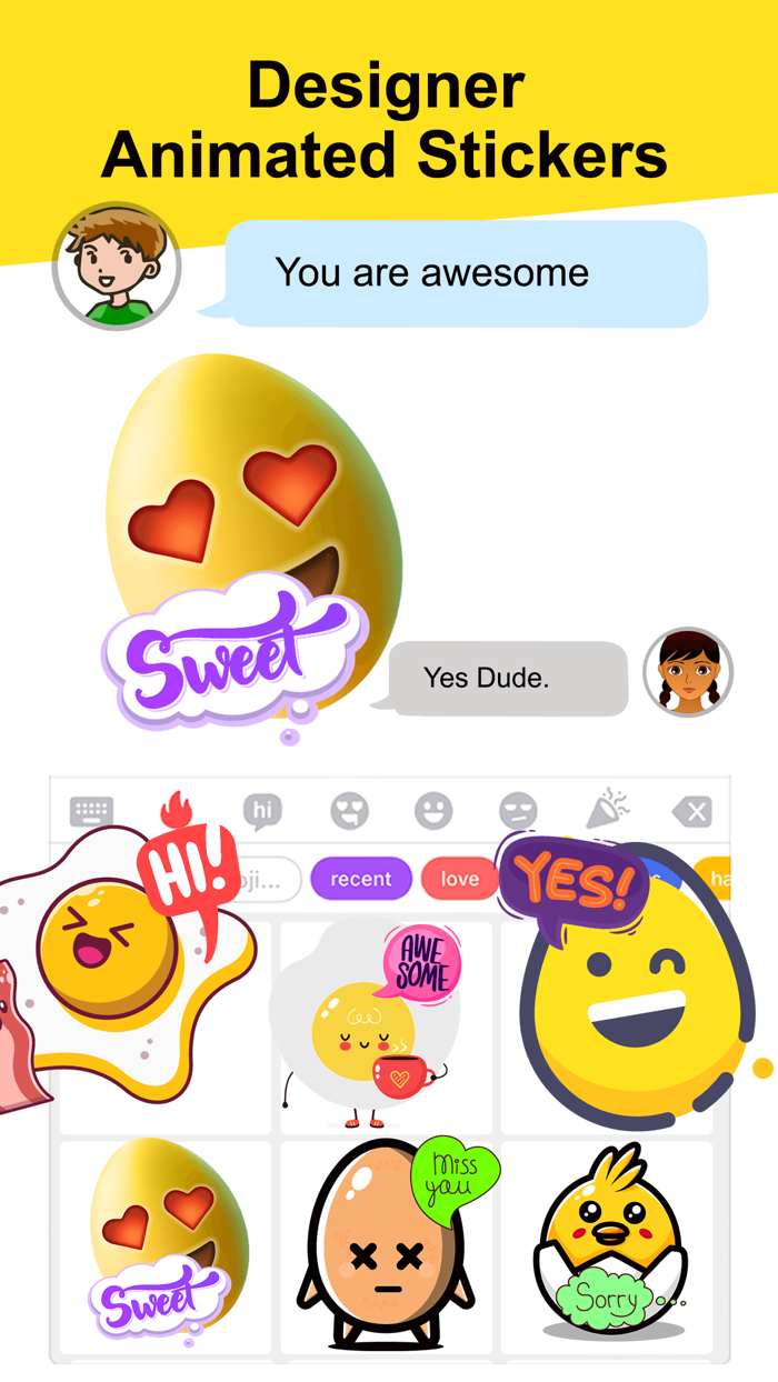 Animated Egg Friends