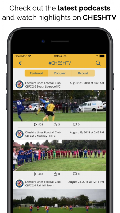 Cheshire Lines Football Club Screenshot