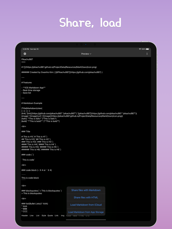 Markdown md,html,editor
