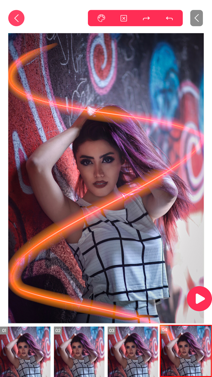 Scribble Neon Video Animations