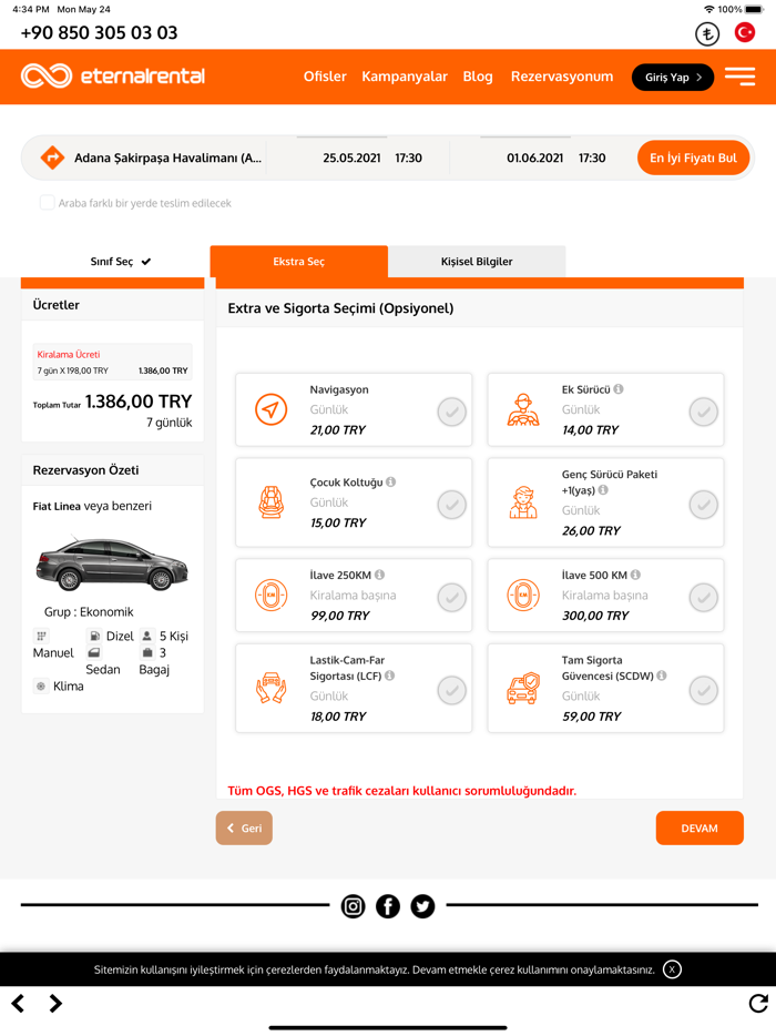 Eternal Rental - Araç Kiralama