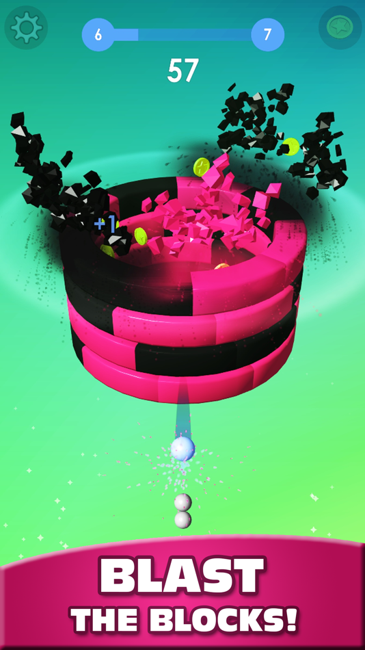 #1. Hit Ball 2020: Smash Bricks 3D (iOS) โดย: Peter Sokolov