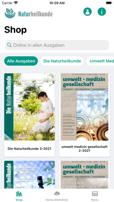 Naturheilkunde Umweltmedizin Screenshot