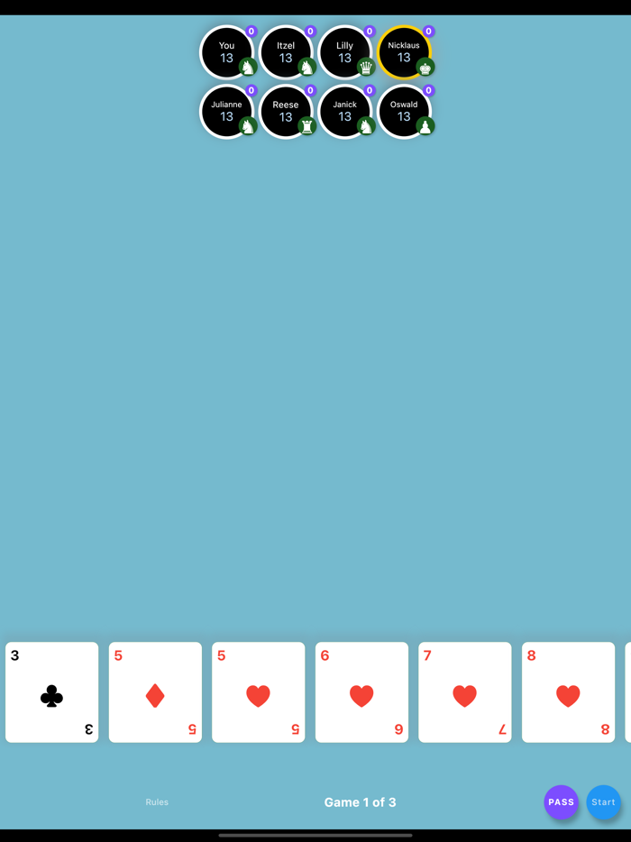 Parliament Card Game